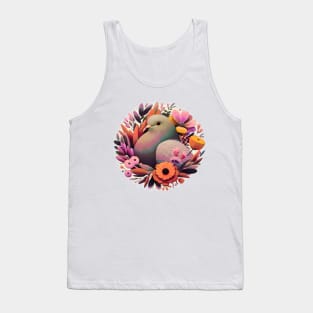 Floral Pigeon Tank Top